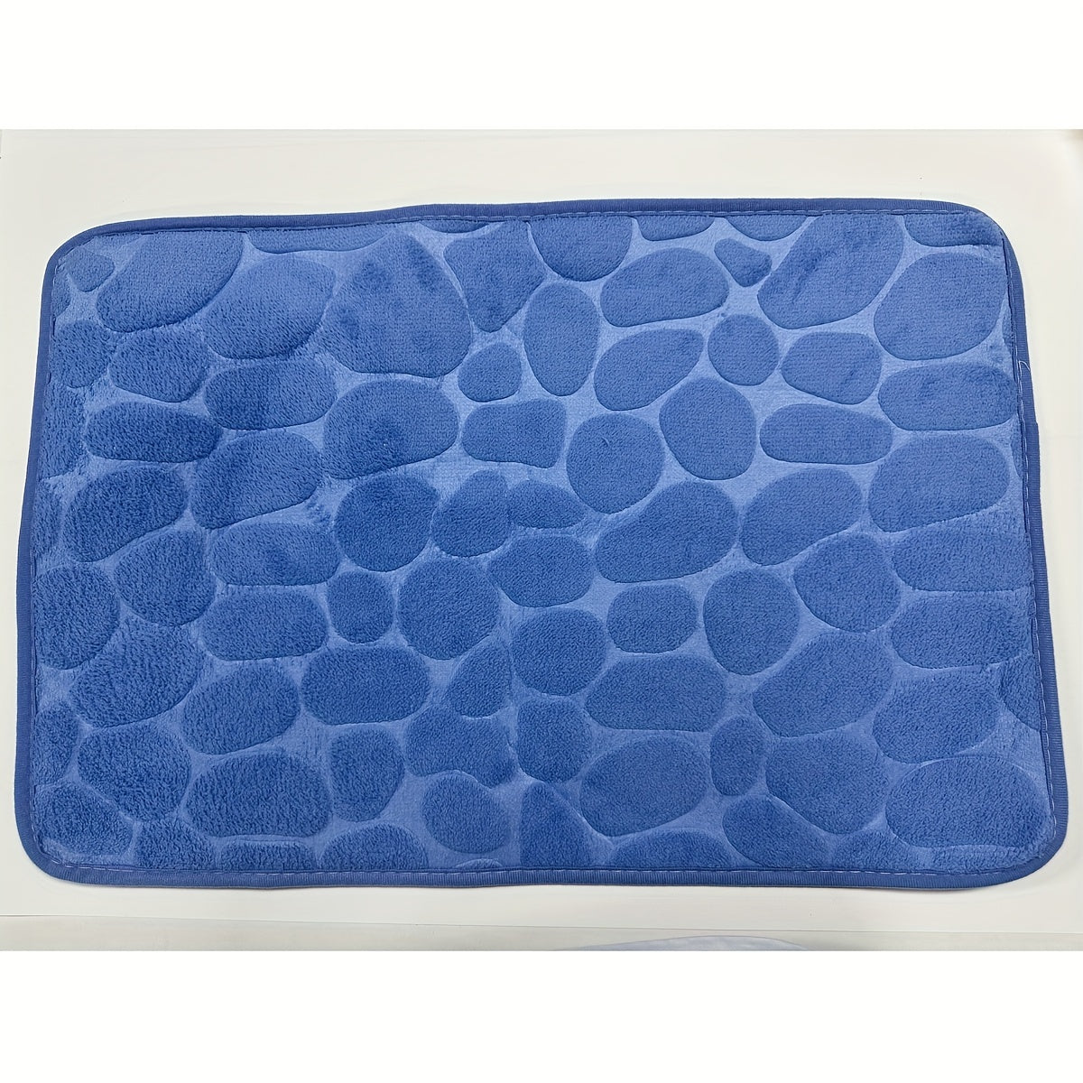 1 dona Tosh naqshli pol gilami, namni o'zlashtiruvchi va tez quriydigan, sirpanmaydigan va juda yumshoq kirish gilami hammom, yotoqxona, oshxona, yashash xonasi uchun - Ideal uy bezaklari va hammom jihozlari.