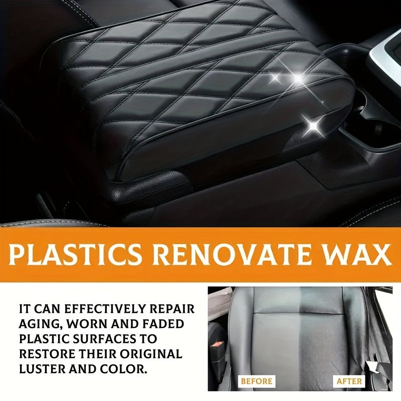 150g Car Plastic Restoration Wax for Faded Surfaces, Scratches, and Shine