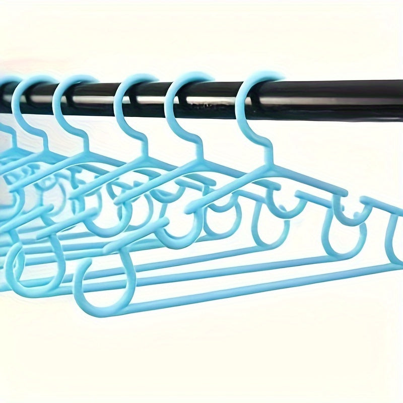 Set of 10 Space-Saving Portable Closet Hangers for Clothing Storage