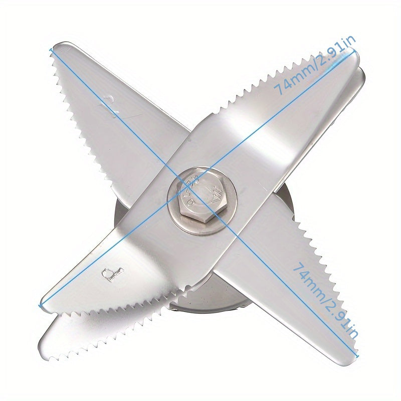 Stainless Steel Blender Blade Replacement for Smoothies Durable Food-Safe