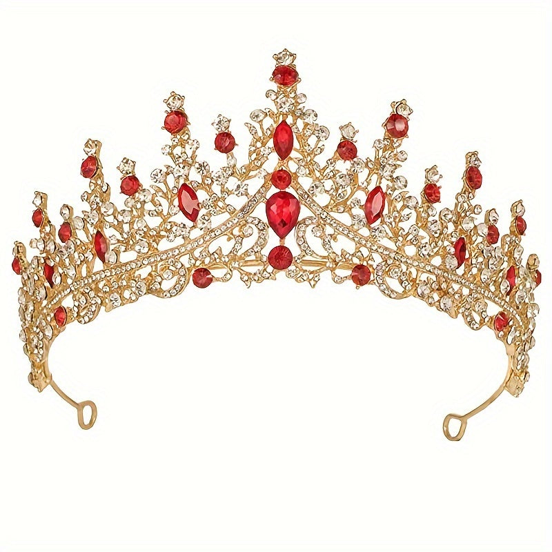 Girls Women Rhinestone Baroque Hairpiece for Parties and Photography