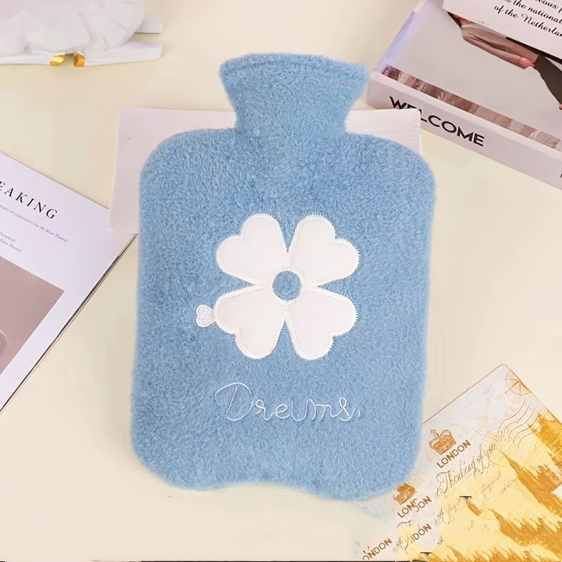 Large Capacity Hot Water Bag 1000ml with Detachable Cover for Cold Hands and Feet