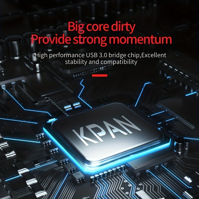 KPAN Portativ USB 3.0 Tashqi Qattiq Disk yuqori tezlikda ma'lumot uzatish uchun, katta sig'im (1TB/500GB/320GB), shaxsiy kompyuterlar, noutbuklar, smartfonlar va boshqalar bilan mos keladi.