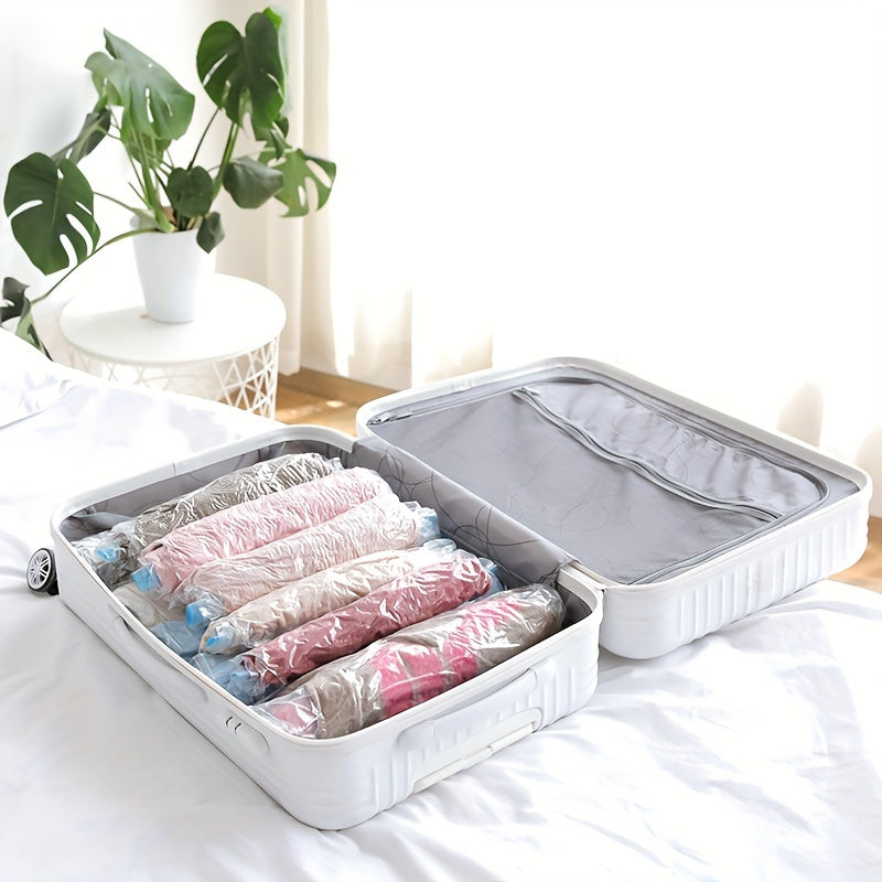 Small Vacuum Compression Storage Bags 10 Pieces Space-Saving Travel Organizer