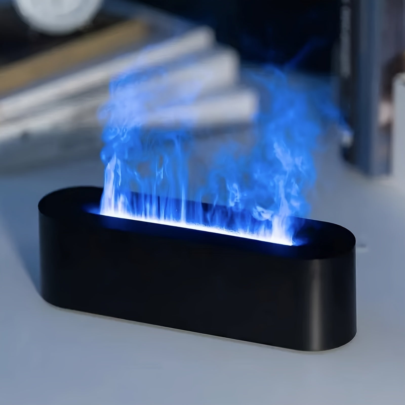 Simulated Flame Humidifier with Colorful Light 150ml USB Powered 3D Fire Effect