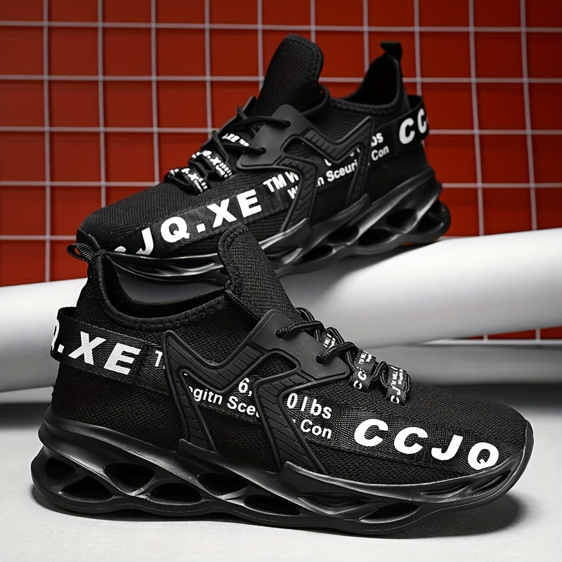 Men's Fabric Slip-On Sneakers for Outdoor Activities Non-Slip Shock Absorption All-Season