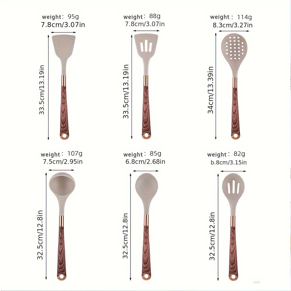 Набор из 11 силиконовых кухонных принадлежностей с антипригарным покрытием - устойчив к теплу, отлично подходит для готовки и выпечки - идеальный подарок на праздничные сезоны, такие как Хэллоуин, Рождество, Пасха и День Благодарения.