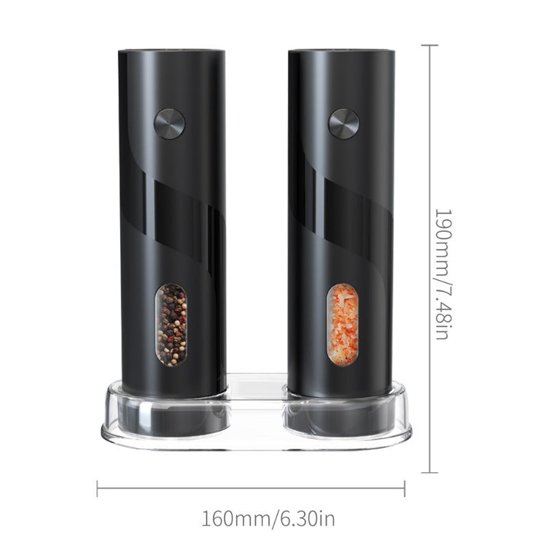 Electric Spice Grinder Set with 2 Replaceable Batteries Portable Kitchen Tool