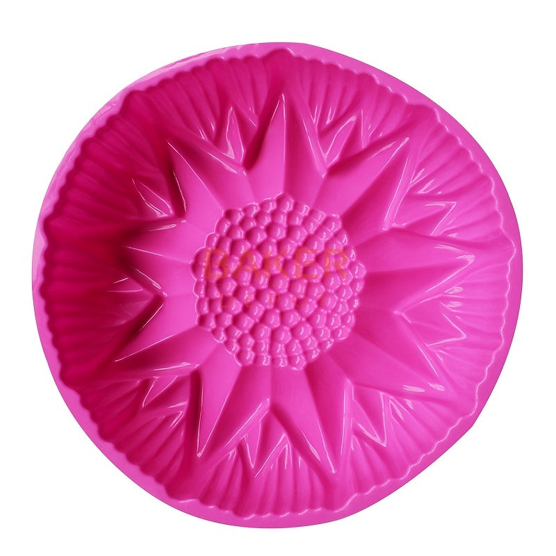 10 Inch Large Flower Silicone Mold for Sunflower Cake Baking Tool Heat Resistant