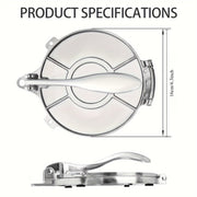 Alüminium-Magnezyum Tortilla bosish uchun yupqa xamir pancake pizza pirogi flatbreadlar