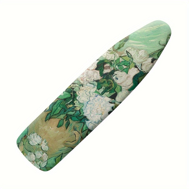 Standard Size Ironing Board Cover and Pad with Floral Design, Heat Reflective, Stain Resistant