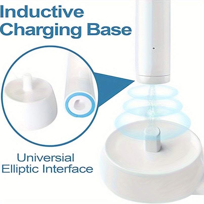 Elektr tish cho'tkasi zaryadlagichi EU rozetkasi xavfsiz induksiya sayohat uchun zaryadlash bazasi