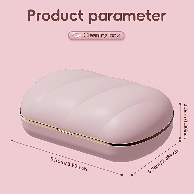 Limpiador de lentes de contacto con temporizador LED, limpieza automática, 4 velocidades, portátil, carga USB