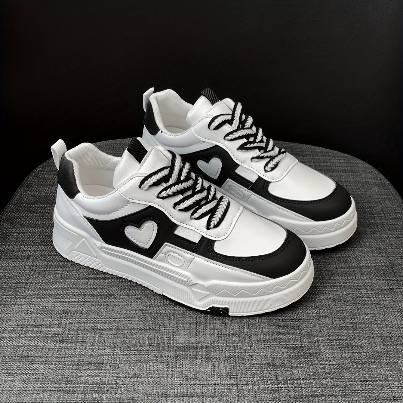 Zapatillas de plataforma con bloques de color para mujer, zapatillas bajas de skate, calzado casual para caminar