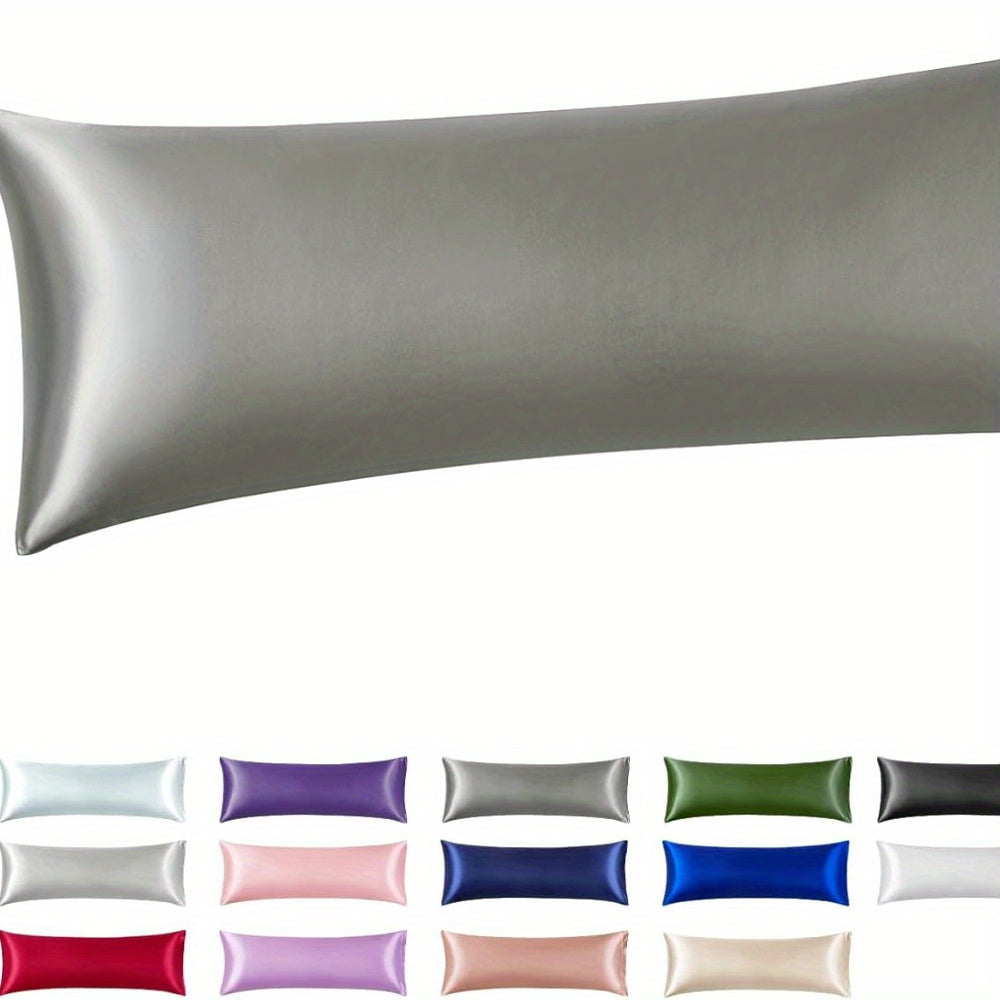 Fundas de almohada de satén negro 20x26 2 unidades, enfriamiento, cuidado del cabello sin frizz