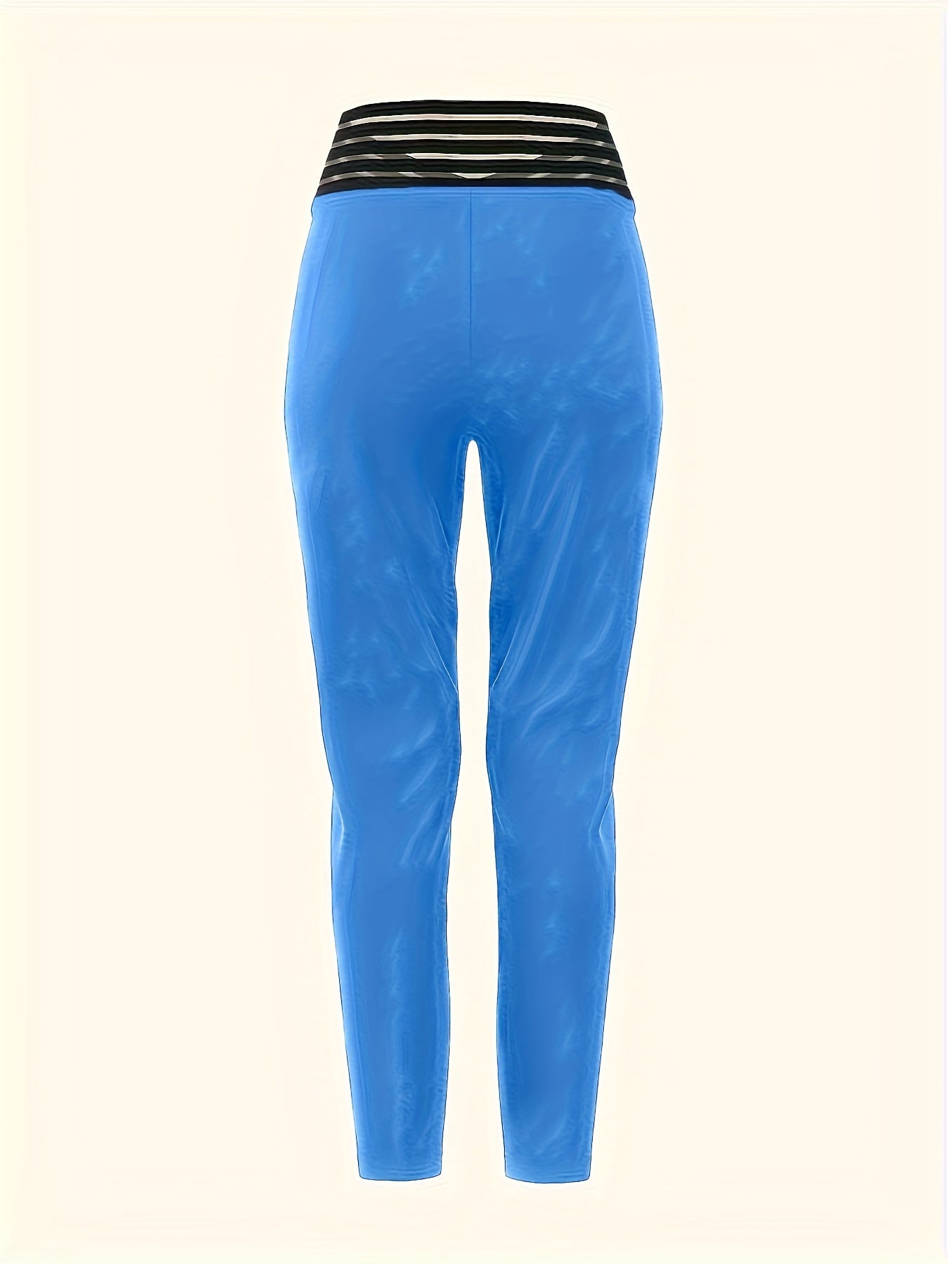 Pantalones de vestir de poliéster de cintura alta para mujer, pantalones ajustados hasta el tobillo, color sólido, ropa casual para descansar