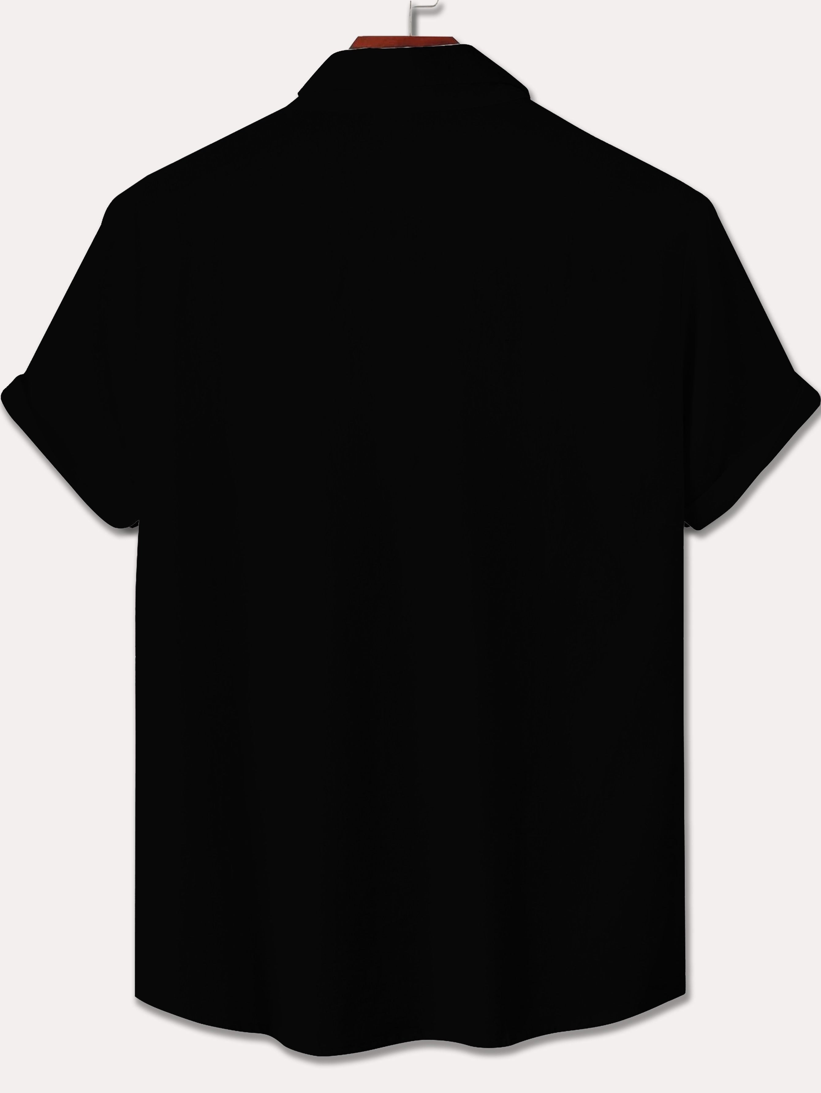 Men's Plus Size Hawaiian Shirt Tropical Beach Scene Lightweight Polyester Casual Button-Up