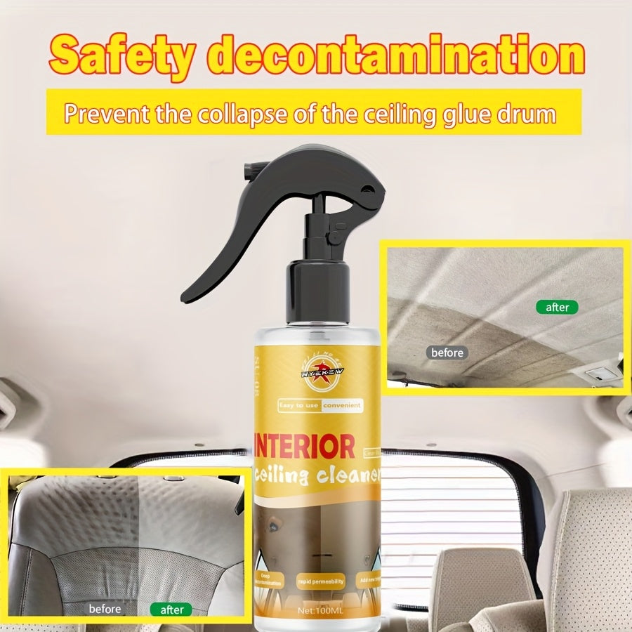 Car Interior Cleaning Kit for Seats and Fabric with Spray and Towels