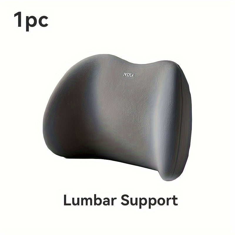 Car Seat Support Pillows Memory Foam Lumbar and Headrest Cushion