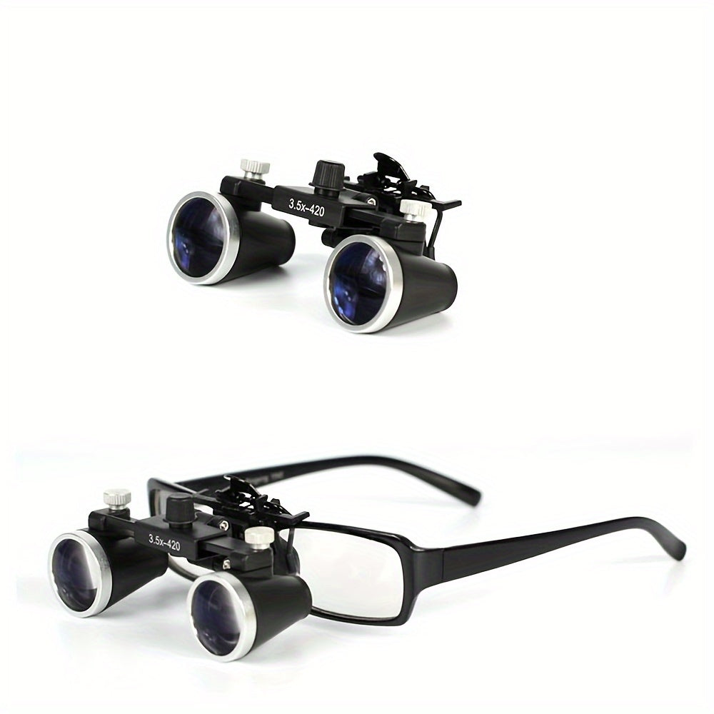 Dental Magnifying Glass 3.5X with Adjustable Pupil Optical Glass Loupe for Dental Use