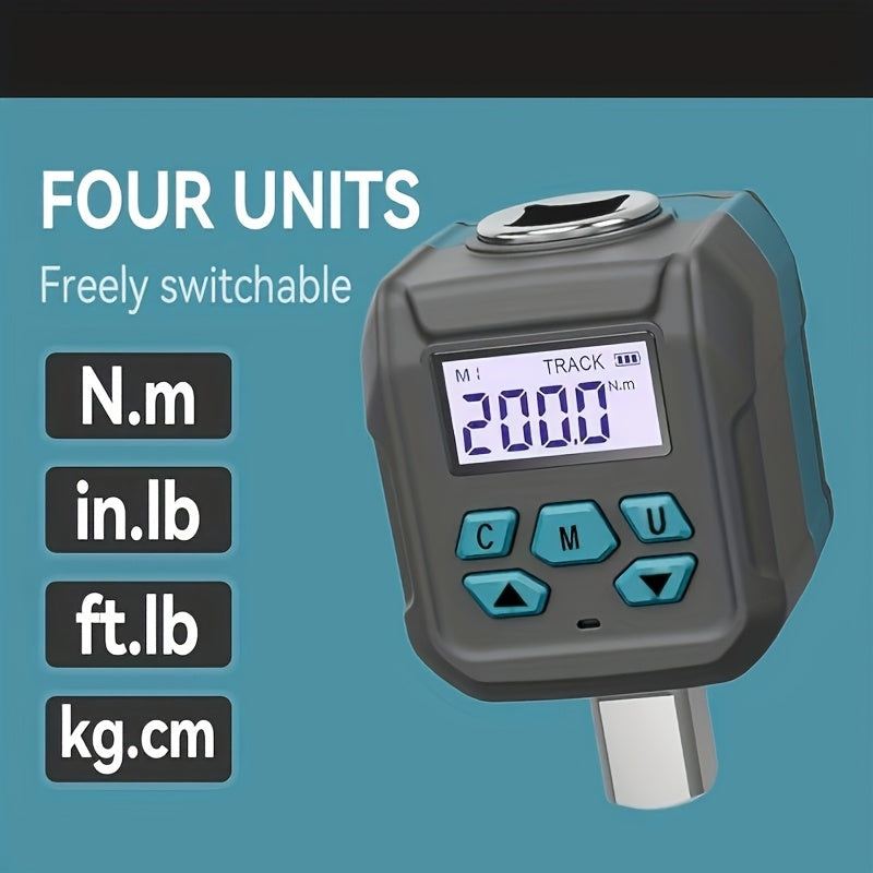 Adaptador de par digital de 1/2 pulgada con adaptadores de enchufe de 1/4 y 3/8 pulgada