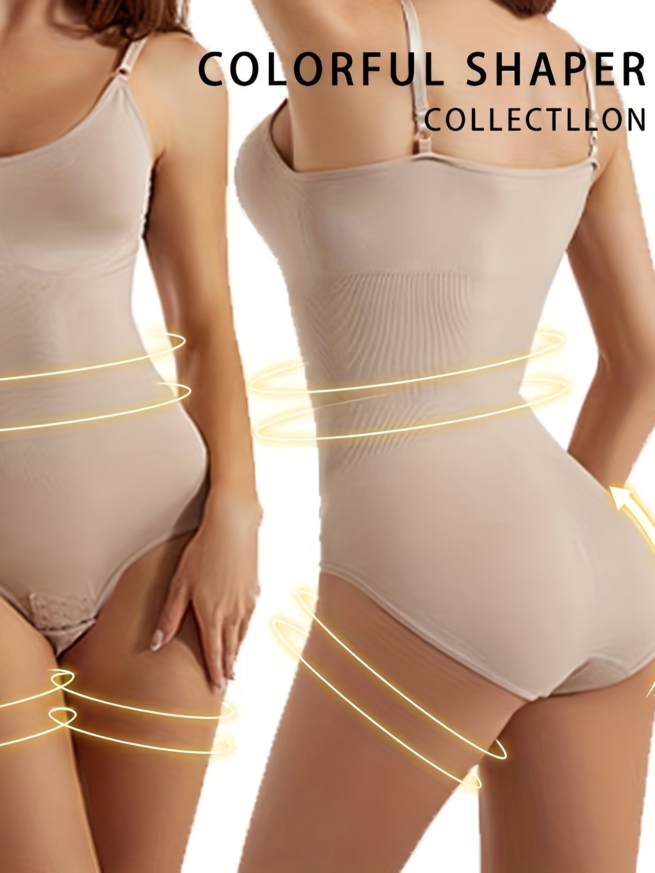 Women's Black Tummy Control Bodysuit with Butt Lifting and Breathable Nylon Elastane