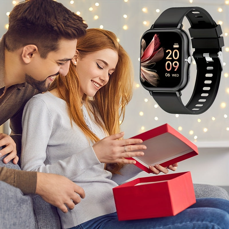 Unisex Smartwatch with Multiple Sports Modes Compatible with iPhone and Android Gift Idea