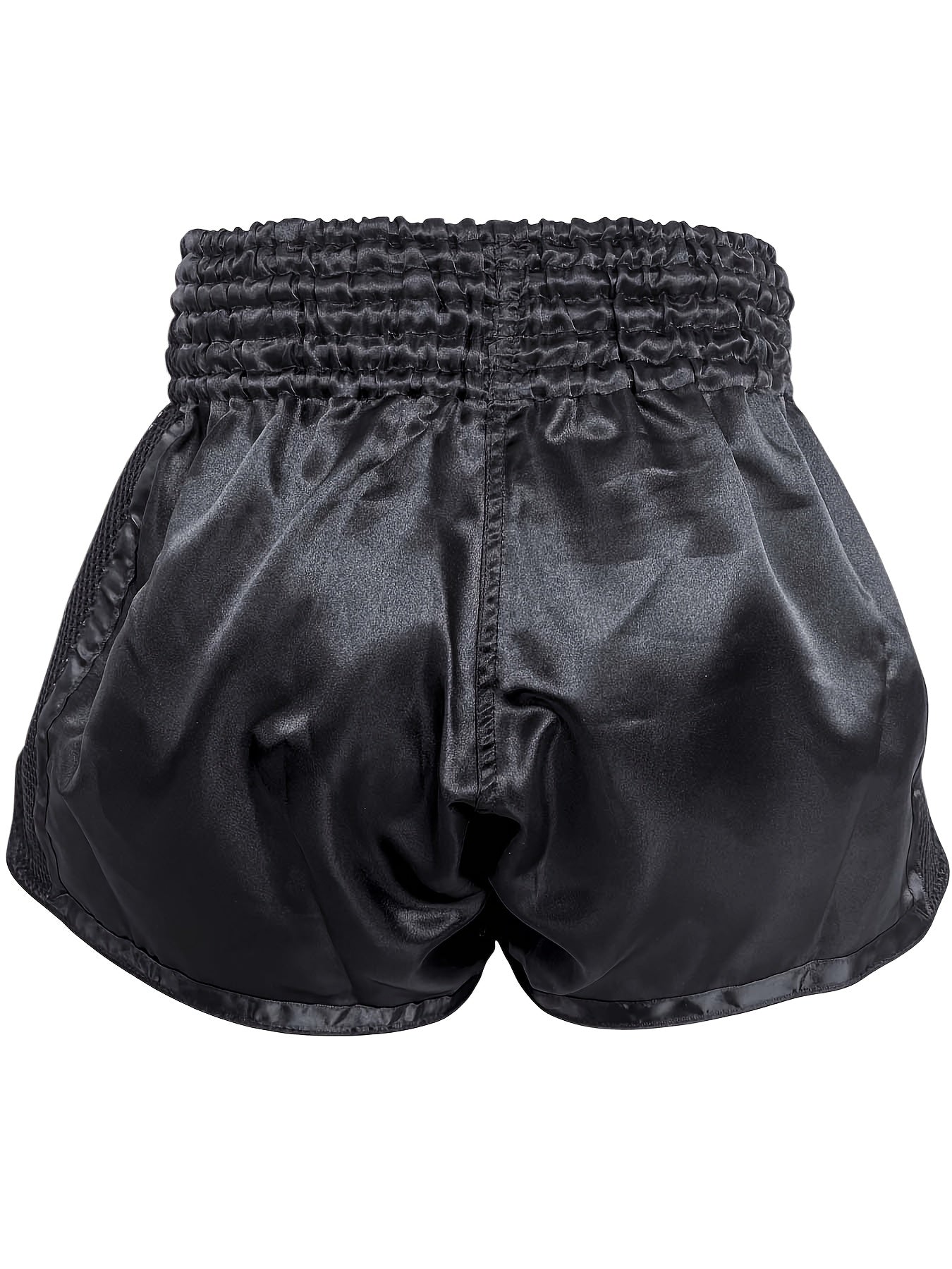 Muay Thai Shorts Lightweight Polyester Embroidered Red White Combat Sports All Ages