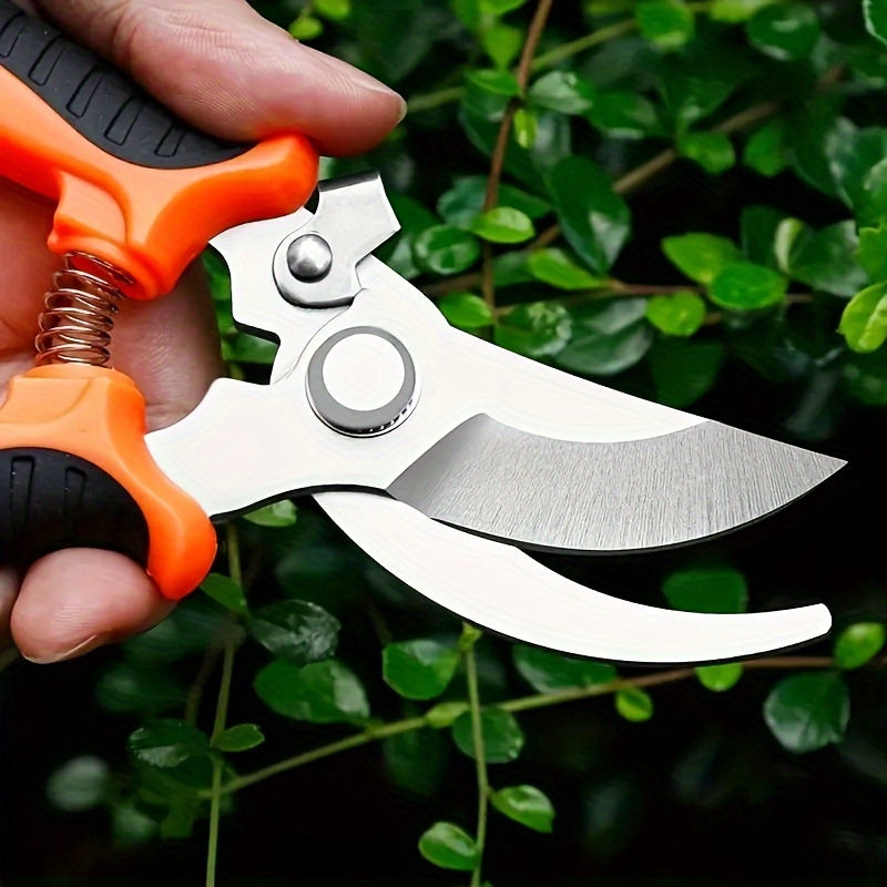 Stainless Steel Pruning Shears for Fruit Trees and Thick Branches Ergonomic Design