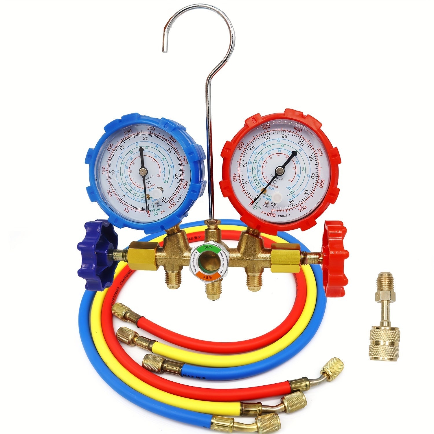 High-Quality Fluorine Meter Set with R410A Adapter for HVAC Use