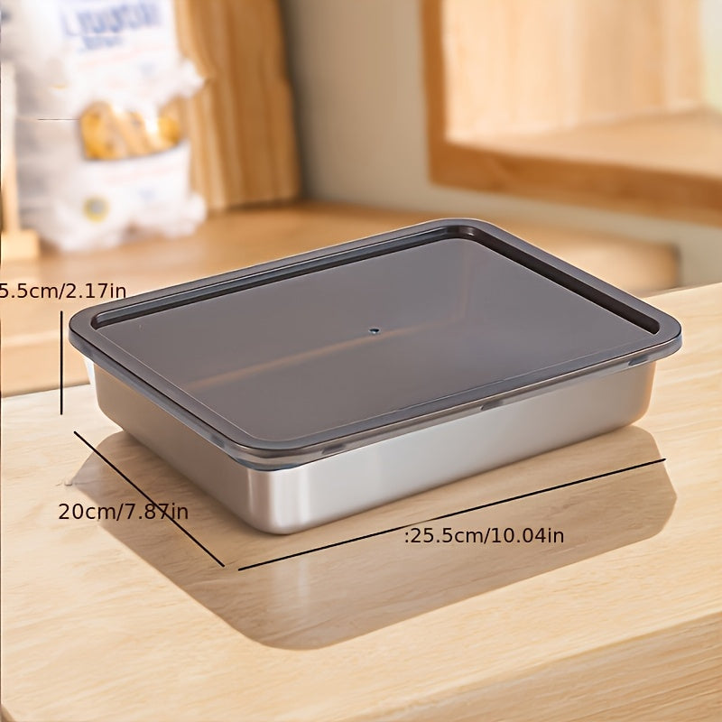 Stainless Steel Food Storage Containers Set Leak-Proof Reusable Fridge Freezer Pantry