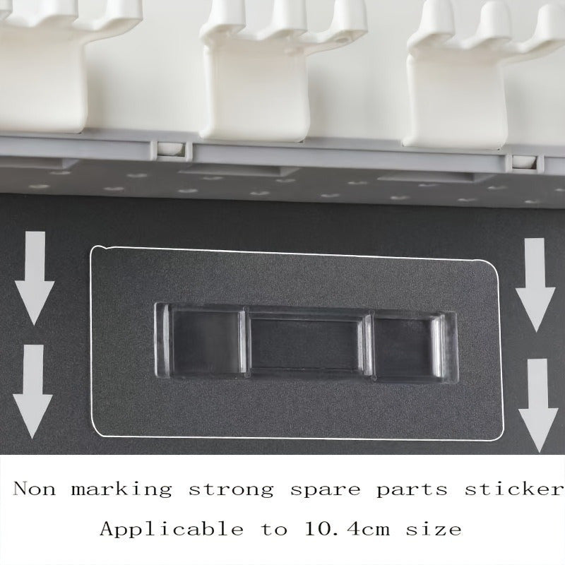 Yog'och aksessuarlarni osishga mo'ljallangan bohemiy plastik devor uchun to'rt ta qulfli to'plam, silliqlash bilan