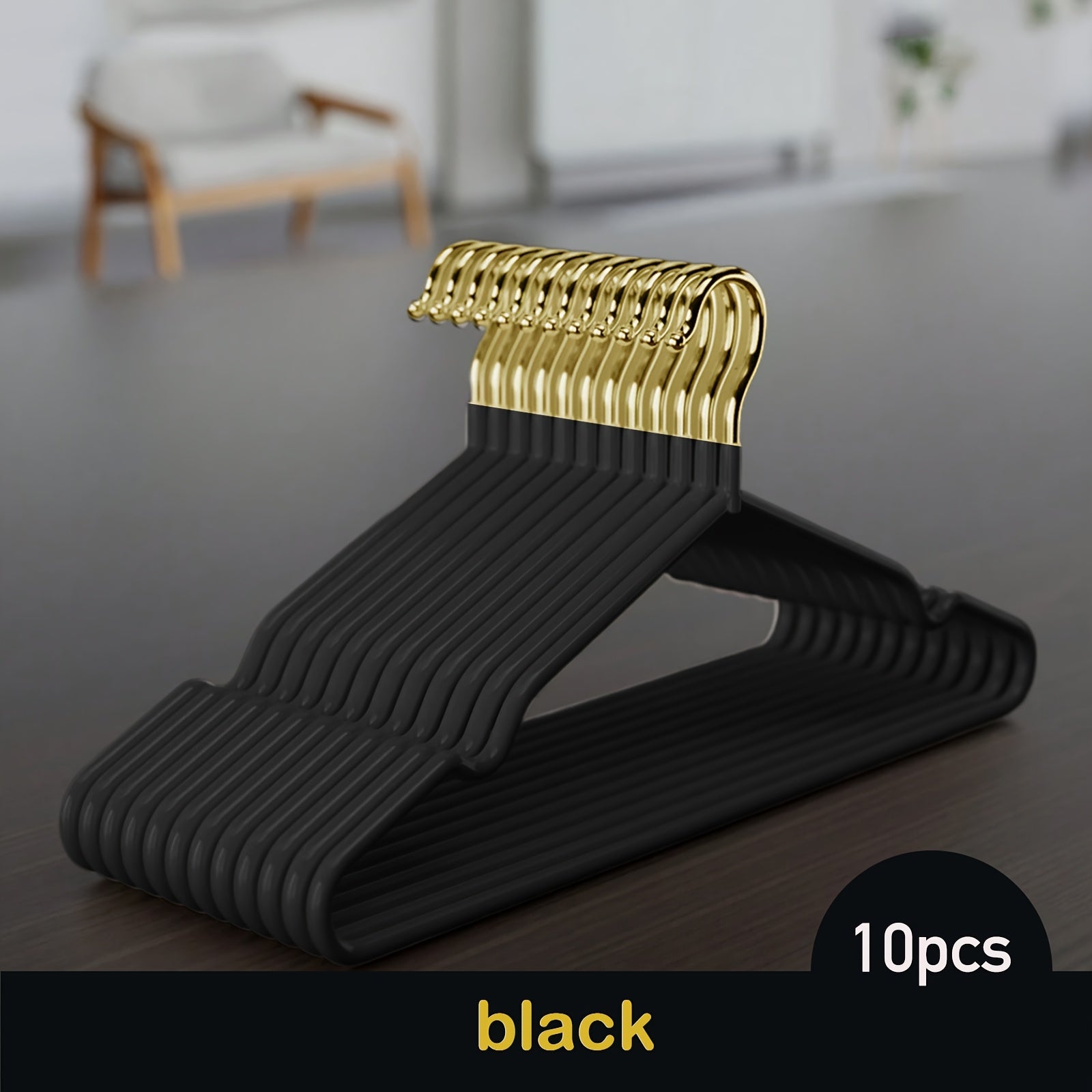 Metal Clothing Hangers Set 10/30 Pack Gold Space Saving Hangers