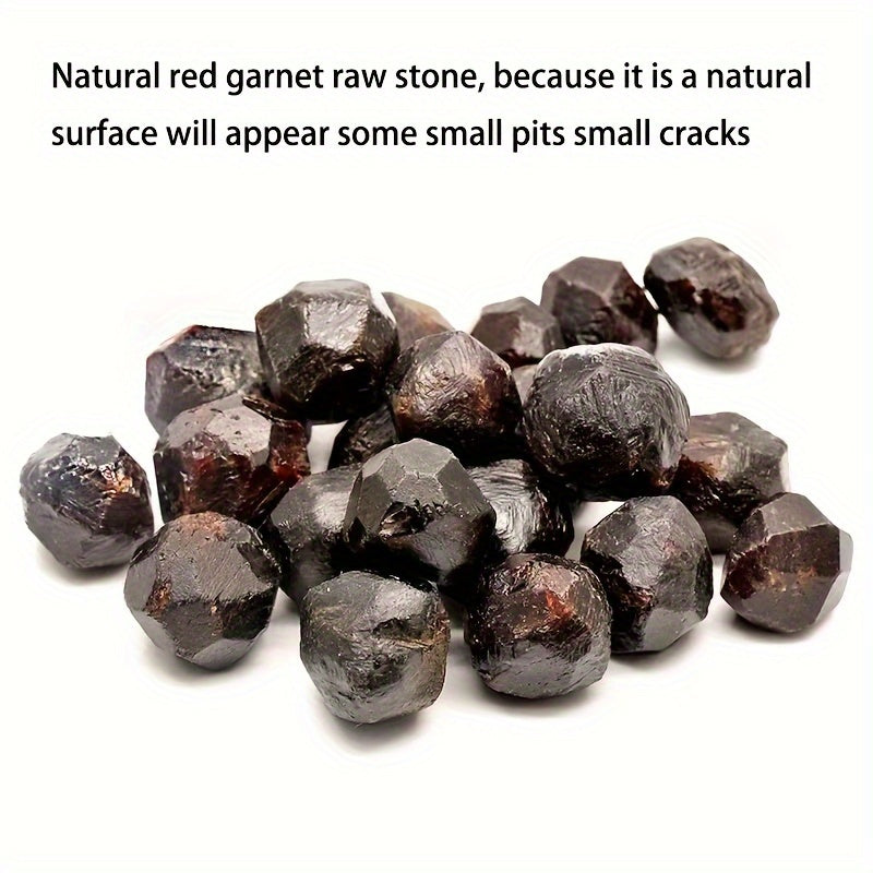 Muestra de piedra de granate crudo para meditación de chakra y equilibrio energético