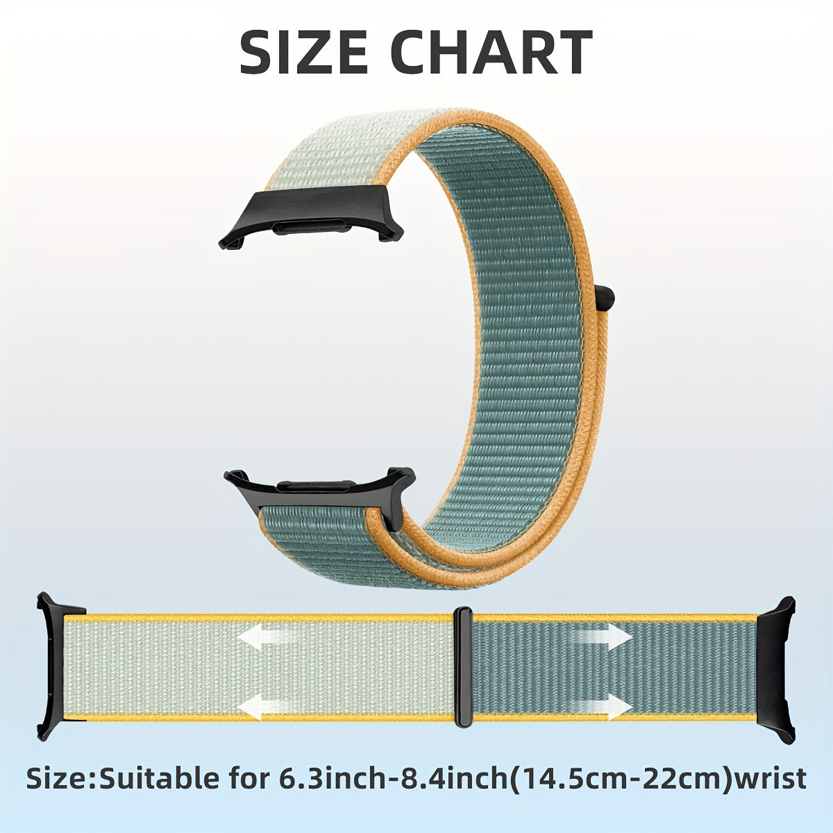 Water-Resistant Nylon Watch Band for Galaxy Watch Ultra Adjustable Strap Deployant Clasp