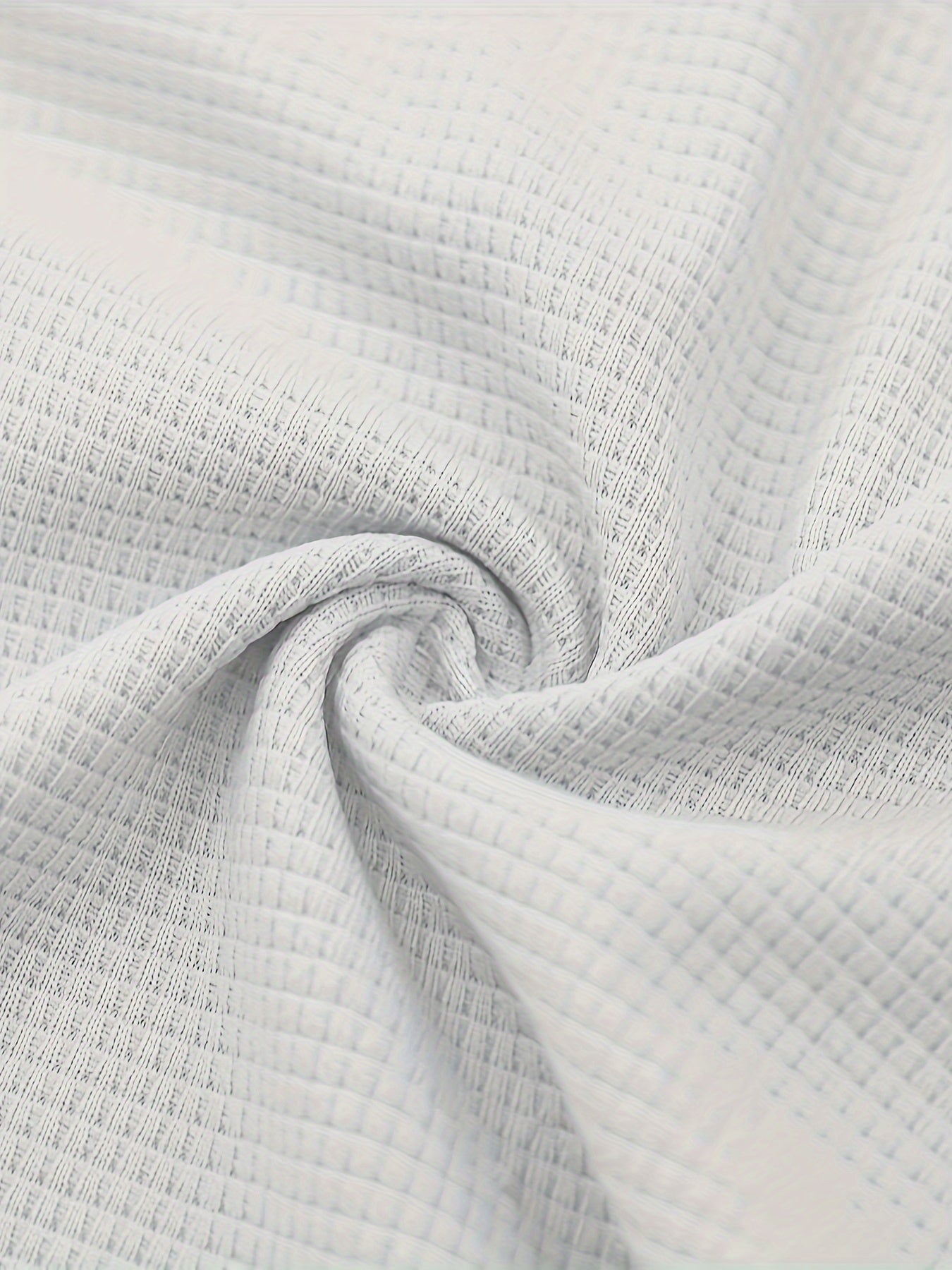 Erkaklar uchun bir rangli vafli to'plami, kapüşonli va tortish ipli shimlar bilan, bahor va kuzda ochiq havoda faoliyatlar va tasodifiy kiyimlar uchun ideal.