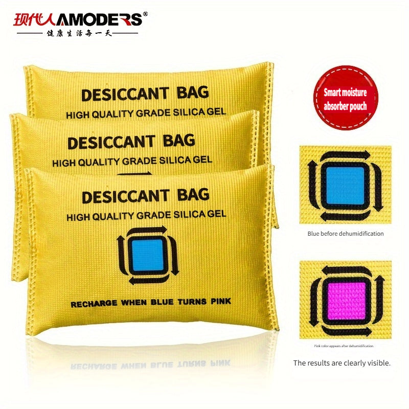 Многоразовая силиконовая сумка-осушитель с изменением цвета для гардероба и дома