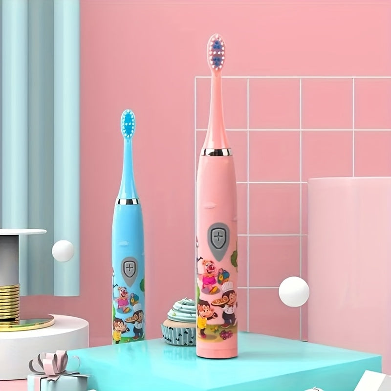 Bolalar va kattalar uchun elektr tish cho'tkasi, yumshoq cho'tka, sayohat uchun qulay, ajraladigan boshlar