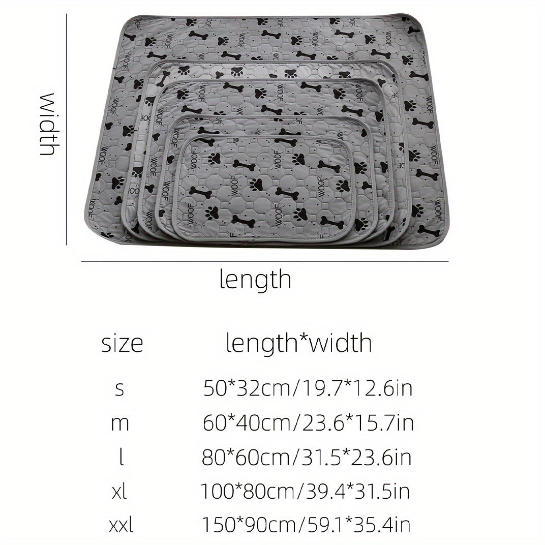 Pet Training Pad Absorbent Polyester Fiber Urine Containment Floor Mat