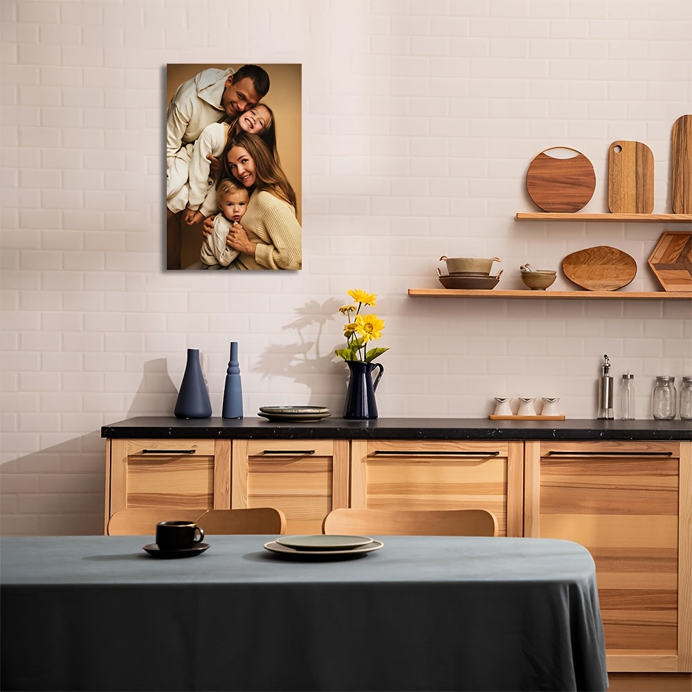 Персонализированный семейный и парный фотоальбом - УФ-печать коллекции сувениров на индивидуальном холсте размером 16x24 дюйма, персонализированная печать фотографий, размер: 40x60 см