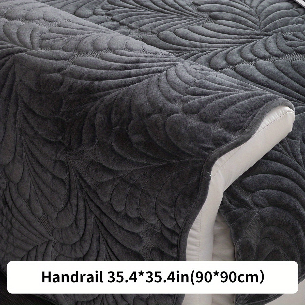 Короткий плюшевый чехол для дивана на все сезоны, идеально подходит для домашнего декора в спальне, офисе или гостиной. Исключает спинку, подлокотники и наволочку.