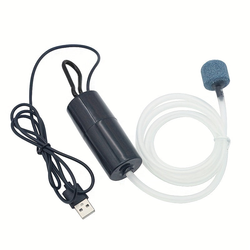 USB Aquarium Air Pump with Air Stone Silent Oxygenator for Fish Tanks in Multiple Colors