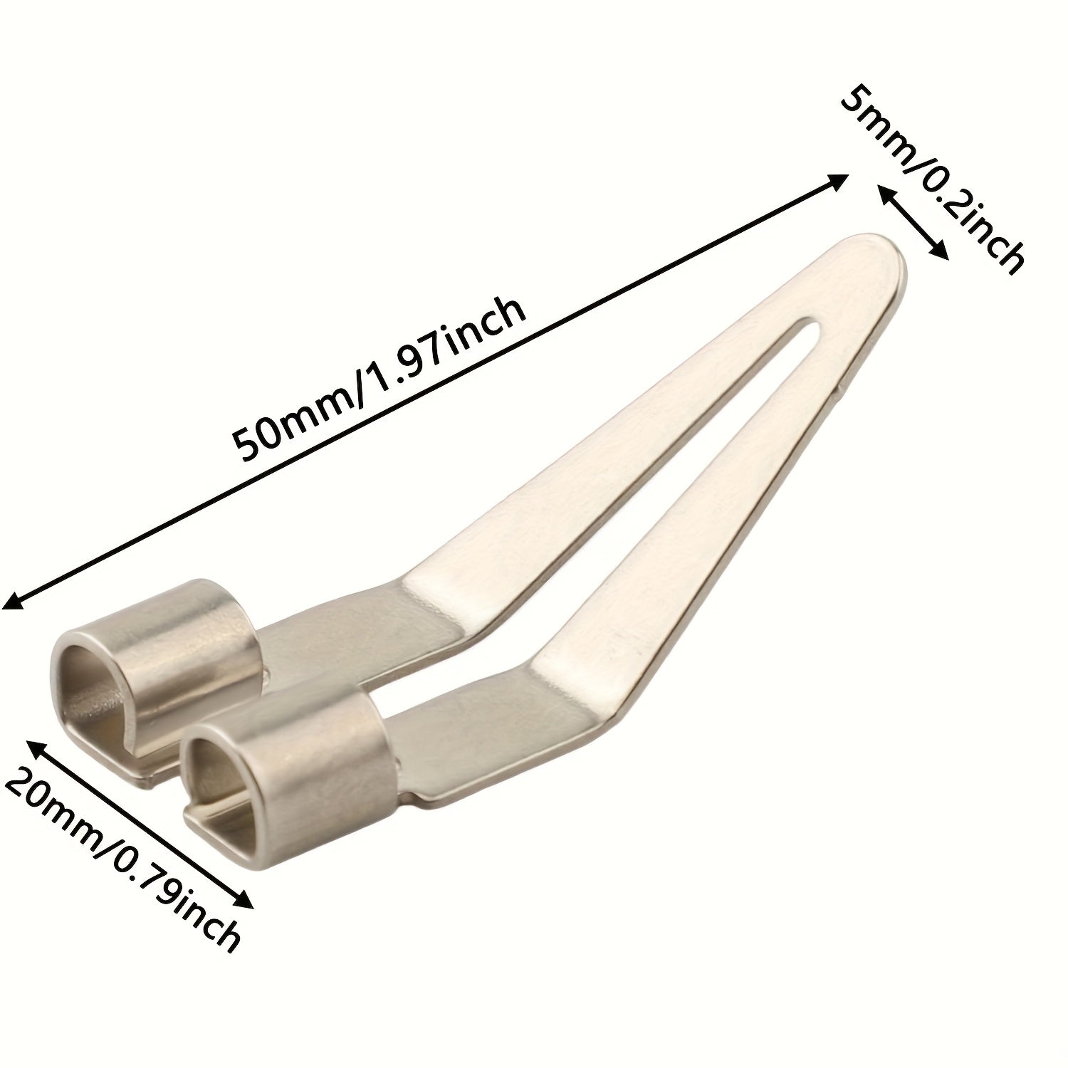 2Pcs Stainless Steel Smooth Head Welding Tools for Plastic and Metal Repair