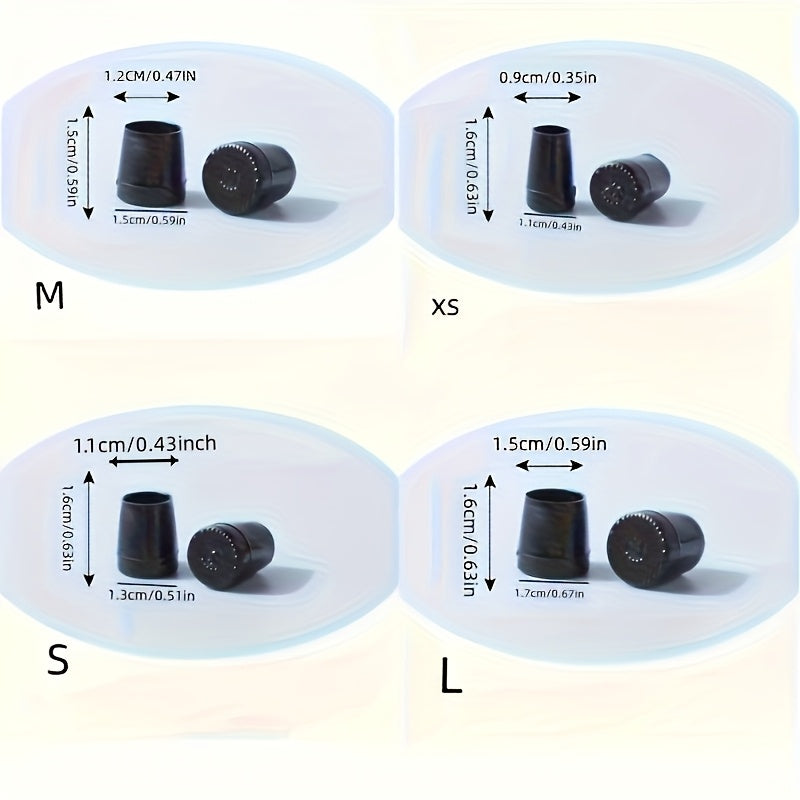 Women Plastic Heel Inserts Silent Non-Slip Shoe Cushions 4 Sizes