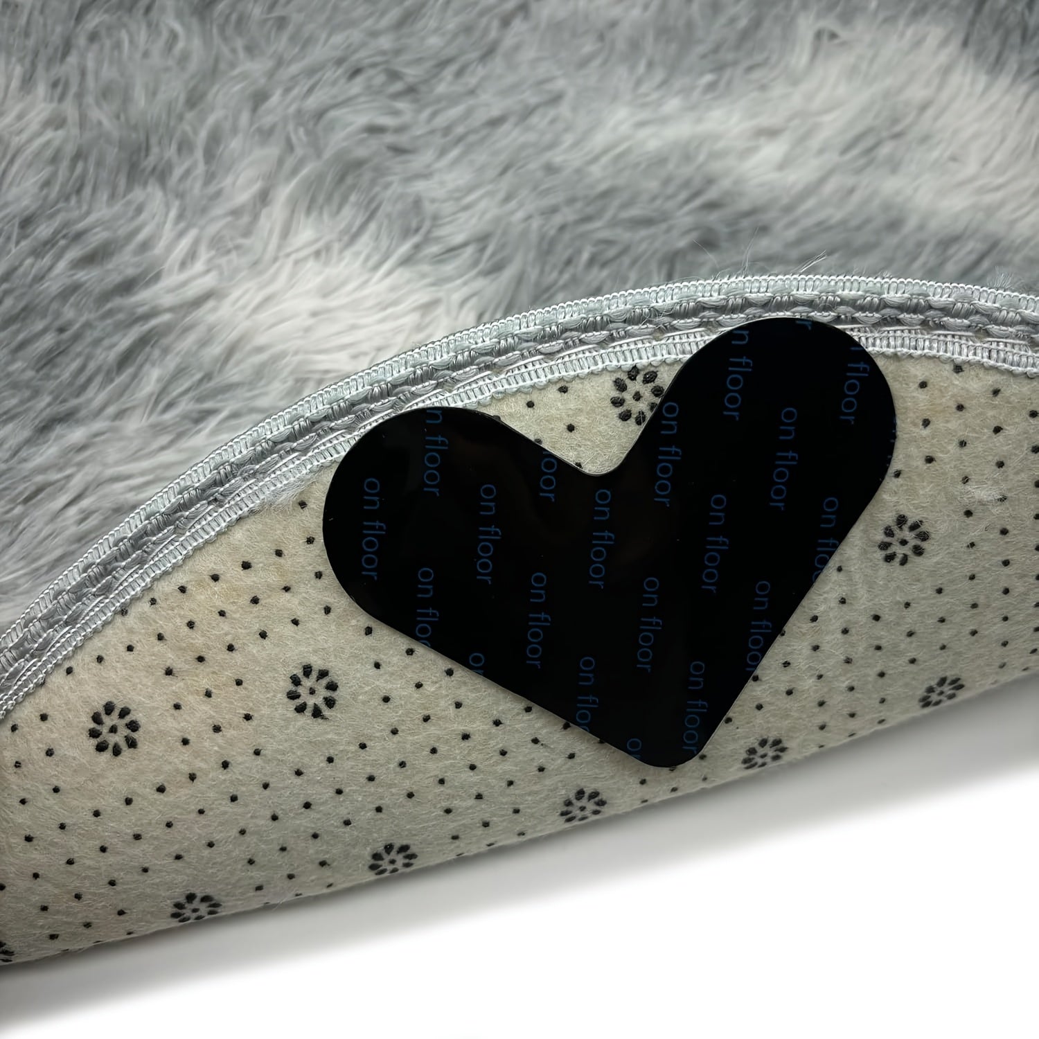 Anti-Slip Carpet Sticker Mat Washable Traceless PU Black Non-Slip Rug Grip