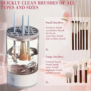 Electric Makeup Brush Cleaner USB Powered Multi-Branch Hands-Free Sponges Blender Cleaner