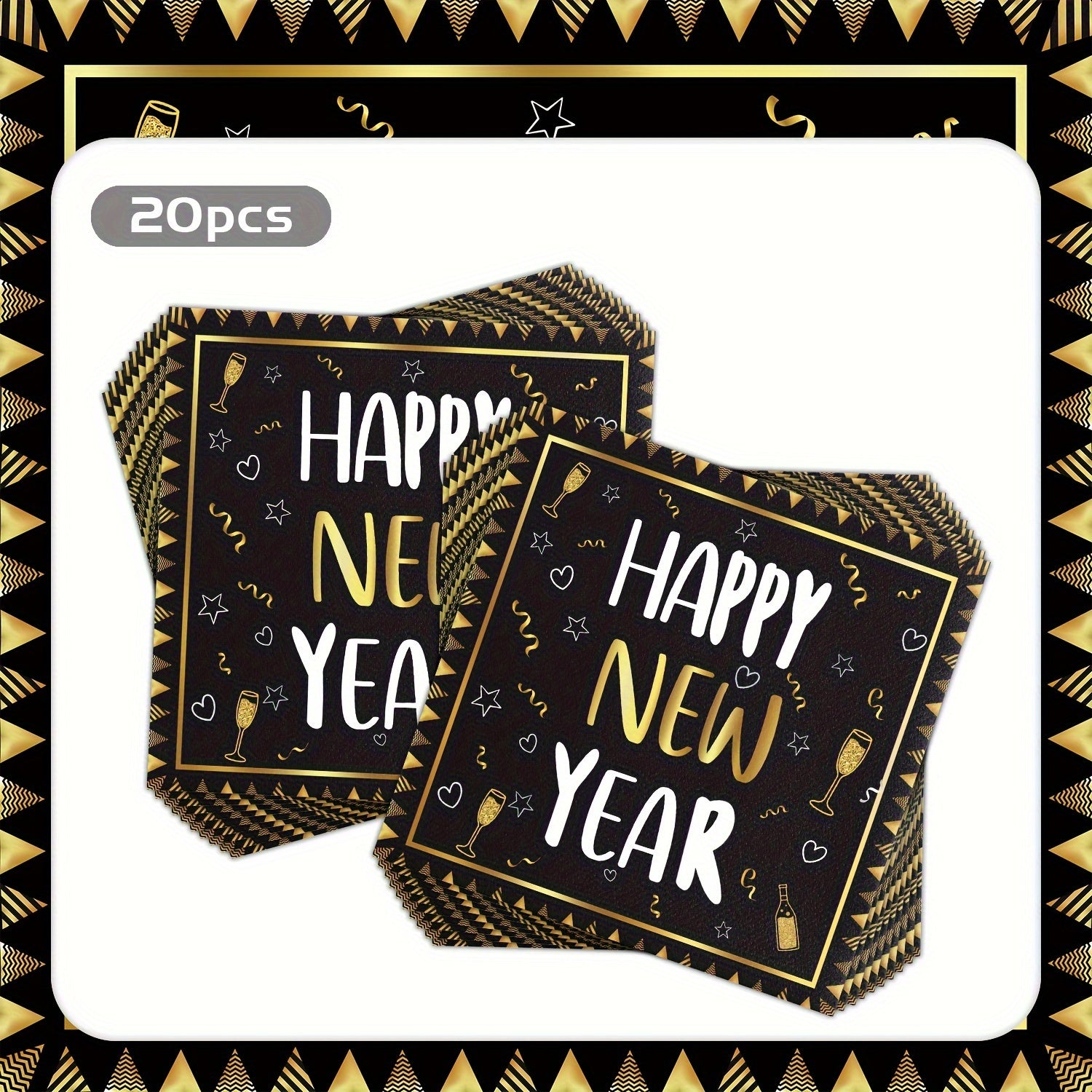 Bayram va kechalar uchun bayramlik qog'oz salfetkalar, 50 ta paket