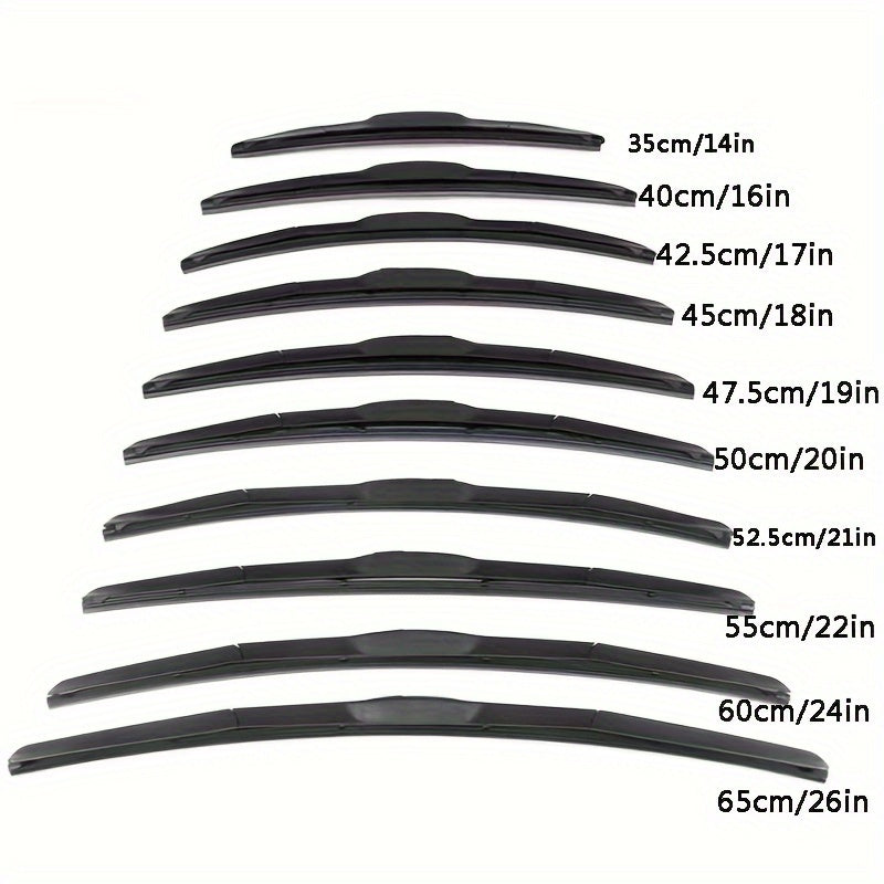 Hybrid Windshield Wiper Blades Frame Claws for Japanese Cars U Hook