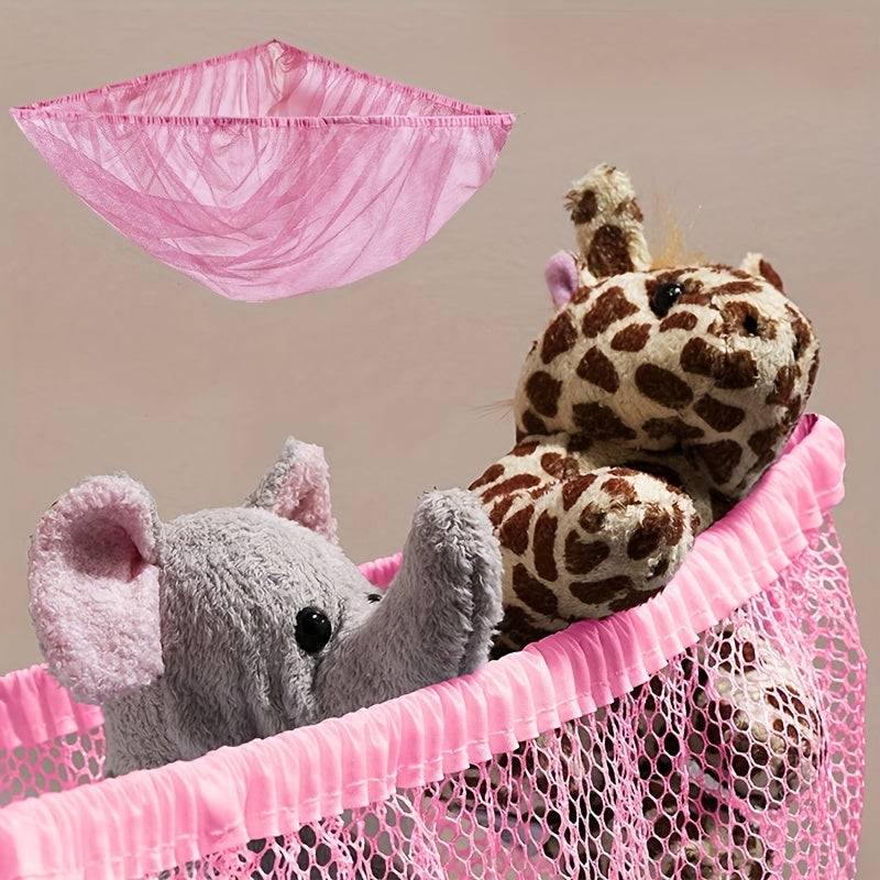 Stuffed Animal Storage Organizer Hangable Net for Playroom or Bedroom