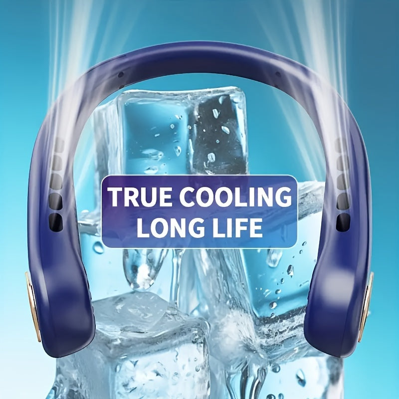 Adjustable Neck Fan with Digital Display, 5-Speed, Long Battery Life for Outdoor Travel